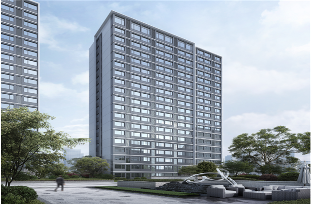 杭州市首座近零能耗住宅建筑临安918博天堂宸锦学府主体结顶